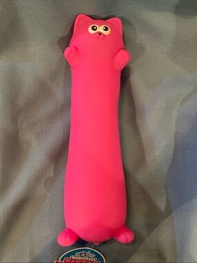 Orb Easy Sqweezy Viral Kitten Super Stretchy Hot Pink Squishy Fidget Toy